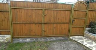 Купить распашные ворота деревянные Тюмень, цена от 2766 руб.